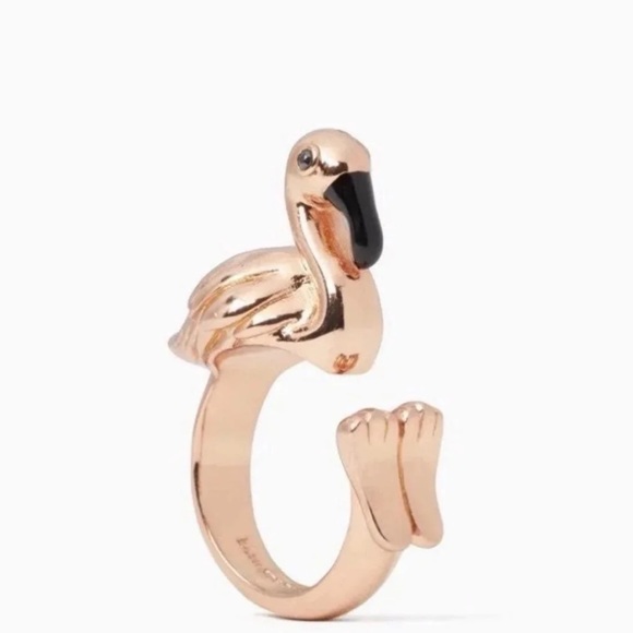 $88 Kate Spade ‘birds the word’ Flamingo Ring - Picture 1 of 6